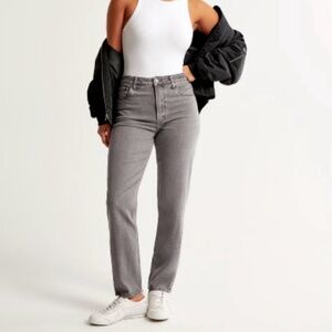 Abercrombie & Fitch curve love high rise mom jeans 27